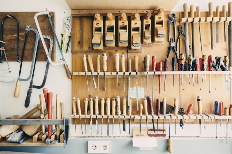 Joinery workshop tools