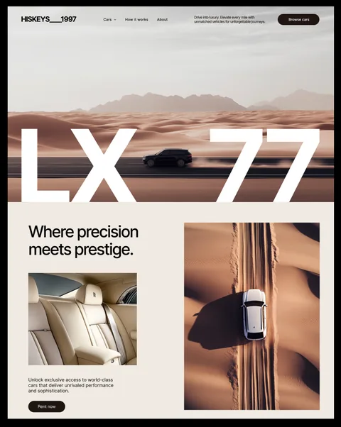 Luxury car rental